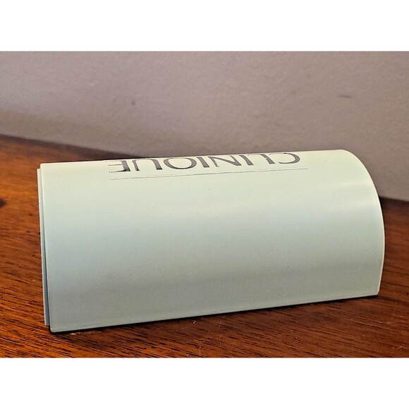 Large Full Size Vintage Clinique Soap Dish Green Sliding Case ONLY EMPTY NO SOAP - Picture 7 of 10